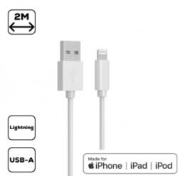 Cellect Lightning - USB-A adat- és töltőkábel 2m fehér (MDCU-IPH-MFI2-W)