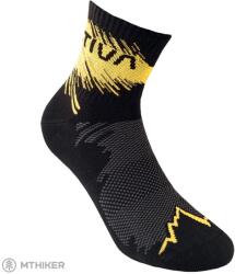 La Sportiva TRAIL RUNNING zokni, fekete/sárga (EU 38-40)