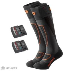 HOTRONIC universal SET 1 pair Heat socks XLP 1P + 1 pair Bluetooth Surround Comfort fűtött térdzokni, fekete/szürke (EU 42-44/L)