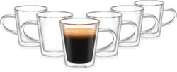 Siguro Espresso duplafalú üvegpohár, 90 ml, 6 db (BUNSGRGWD090Z)