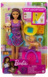 Mattel Barbie Set Papusa Barbie Pup Adoption (MTHKD86) - ookee Papusa Barbie