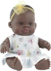 Miniland Papusa bebelus fetita africana 21 cm in rochita, corp parfumat, colectia My Friends and Me (ML33003) - ookee Papusa