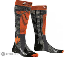 X-BIONIC SKI RIDER 4.0 zokni, szürke/narancs (35/38)