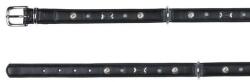 TRIXIE Lesă din piele Active Soft pentru câini, L, neagră- - 2, 5 x 47-54cm