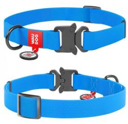 COLLAR Guler impermeabil WAU DOG - albastru 24-40 cm / 20 mm