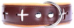  ABC-ZOO Zgardădin piele Switzerland, maro-bej 4 cm x 34 - 41 cm