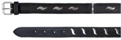 TRIXIE Lesă din piele Active pentru câini, L, neagră - 3 x 48-56cm