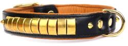  ABC-ZOO Zgarză din piele Gold, maro - negru 3, 5 cm x 52 - 61 cm