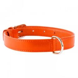 COLLAR Zgardă din piele netedă, portocalie 27 - 36cm, 15mm