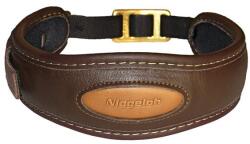 COLLAR Zgardă din piele pentru câine, cu inel cu piuliță PREMIUM "XS", maro