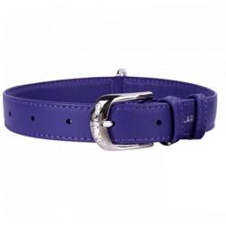 COLLAR Zgardă din piele netedă, violet 38 - 49cm, 25mm