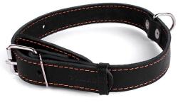 COLLAR Zgardă de piele pentru câini - 48- 63cm, 35mm - negru