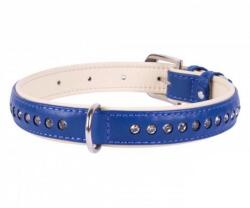 COLLAR Zgardă din piele Brilliance, 21 - 27cm, 15mm, albastru