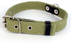 COLLAR Lesă bumbac cu elemente reflectorizante - 39-52cm, 25mm - verde