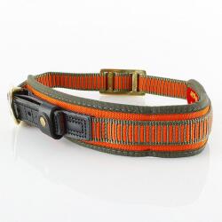 COLLAR Zgardă pentru câine cu piuliță DELUXE "S", portocaliu