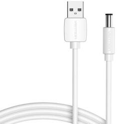 Vention Power Cable USB 2.0 to DC 5.5mm Barrel Jack 5V Vention CEYWG 1, 5m (white) (CEYWG)