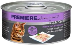 PREMIERE Fine Filets macska konzerv adult csirke&sonka 12x80g