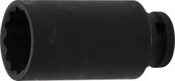 BGS technic 9-5337 1/2"-os 12 lapú gépi dugókulcs fej, hosszított kivitel, 30 mm (9-5337)
