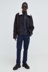 Levi's pamut nadrág sötétkék, egyenes - sötétkék 31/34
