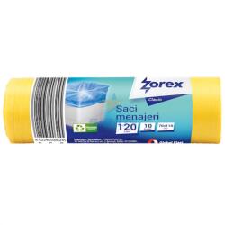 ECOFRIEND Saci menajeri 120 L, LDPE, galben, 10 buc/rola, ECOFRIEND (ECO010812)