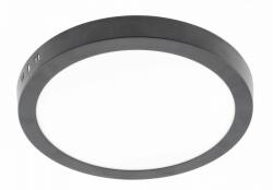 GTV LD-ORN24W-NBP-10 LED lámpatest ORIS PLUS, mélysugárzó, 24W, fekete, 4000K, 2000lm, AC220-240V, felületre szerelhető, IP20, 120° (LD-ORN24W-NBP-10)