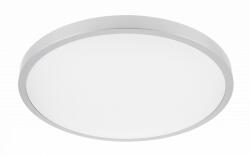 GTV LD-ATOL32W-WW-02 Mennyezeti lámpa ATOL LED, Ø400mm, 3000K, 32W, 2560lm, AC220-240V, 50/60 Hz, PF>0, 9, IP54, ezüst, 3y (LD-ATOL32W-WW-02)