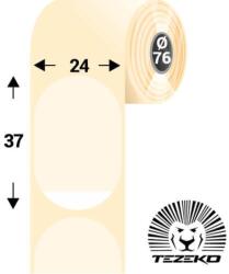 Tezeko Dobozlezáró címke, 24 mm * 37 mm-es (5000 db/tekercs) (M0240003700-001)