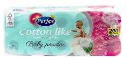 Perfex Toalettpapír PERFEX Cotton Like 3 rétegű 10 tekercses baby powder perfume (SKU12150 BABY/HT13411) - fotoland