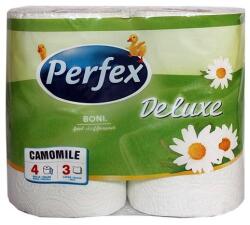 Perfex Toalettpapír PERFEX Deluxe 3 rétegű 4 tekercses kamilla (HT10459) - fotoland