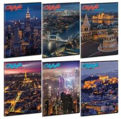Ars Una Füzet kockás ARS UNA A/4 40 lapos Extra kapcsos City Light (53124203) - fotoland