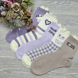 Aura Via Női zokni füles mintás 5 pár/cs NP2009 38-41 72354
