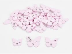  Fa virágmintás pillangó pink 30db/csomag - kosarbolt