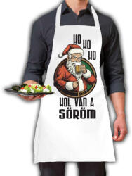  Ho ho ho hol van a söröm - Karácsonyi Konyhai Kötény (713162)