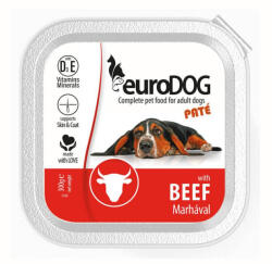 Euro Dog Kutyaeledel Paté Marha 300g