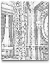  PontPöttyöző - Musikinstrument Oboe Méret: 30x40cm, Keretezés: Kartonlemezen, Szín: Zöld