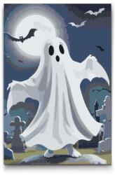  Festés számok szerint - Ijesztő szellem Méret: 40x60cm, Keretezés: Kartonlemezen