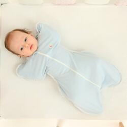 KidsDecor Sac de dormit nou-nascut swaddle first sleep blue skies 60 cm, 1 tog