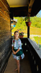 Ie Traditionala Kids Rochita traditionala stilizata cu Maci 11