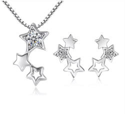 ADM Set pentru femei, ADM, Glowing Stars, lantisor cu pandantiv si cercei in forma de stelute (C1075)