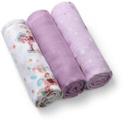 BabyOno Bambusz textilpelenka - lila 3 db (397/11)