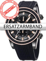 Perigaum Replacement Strap silicon P-1312 Black Black Clasp,