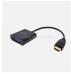 Approx Kábel átalakító - HDMI to VGA Adapter + audio output (APPC11V3) (APPC11V3)