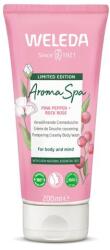 Weleda Aroma Spa Pink Pepper + Rock Rose Pampering Creamy Body Wash krémtusfürdő rózsaborssal és kövirózsával 200 ml nőknek