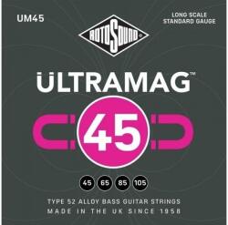 Rotosound UM45 Ultramag basszusgitár húrkészlet, "Type 52" ötvözet, 45 65 85 105 (UM45)