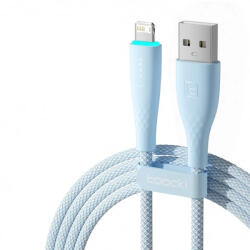 Toocki iPhone Lightning 2.4A 12W kábel 2m kékes fehér (TXCL-BMHA02) (TXCL-BMHA02)