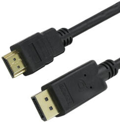 Trusty Displayport 1.1 - HDMI kábel 1.8m (KS-003-1.8M) (KS-003-1.8M)