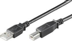 MicroConnect USB 2.0 AM-BM nyomtató kábel 0.5m (USBAB05B) (USBAB05B)