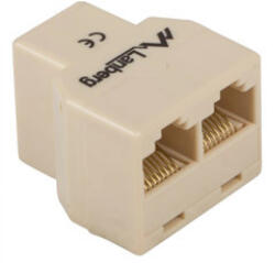 Lanberg UTP 8P8C Y elosztó adapter (AD-RJ45-2RJ45-OU) (AD-RJ45-2RJ45-OU)