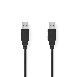 Nedis A dugó - A dugó USB 2.0 kábel 2m fekete (CCGP60000BK20) (CCGP60000BK20)