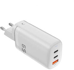 Toocki USB + 2db USB C 65W gyorstöltő adapter (TCT2C1A-YRB02) (TCT2C1A-YRB02)